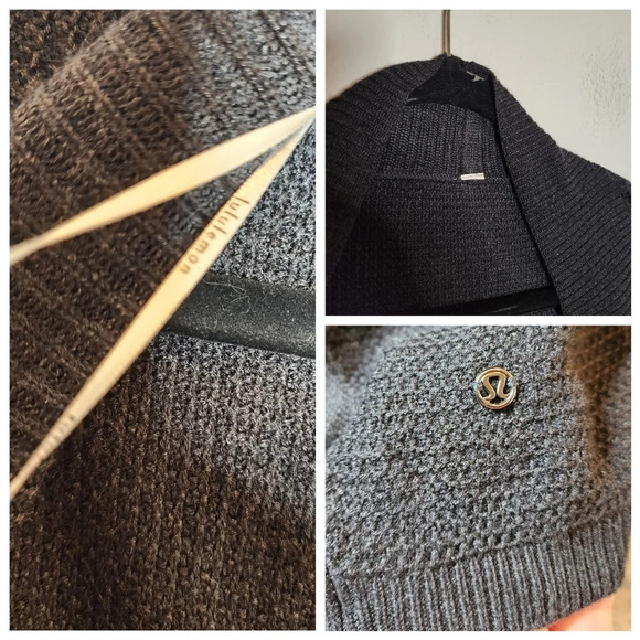 Lululemon Cashmere Blend Breeze Easy Grey Wrap Estimated Size Medium - Picture 4 of 16